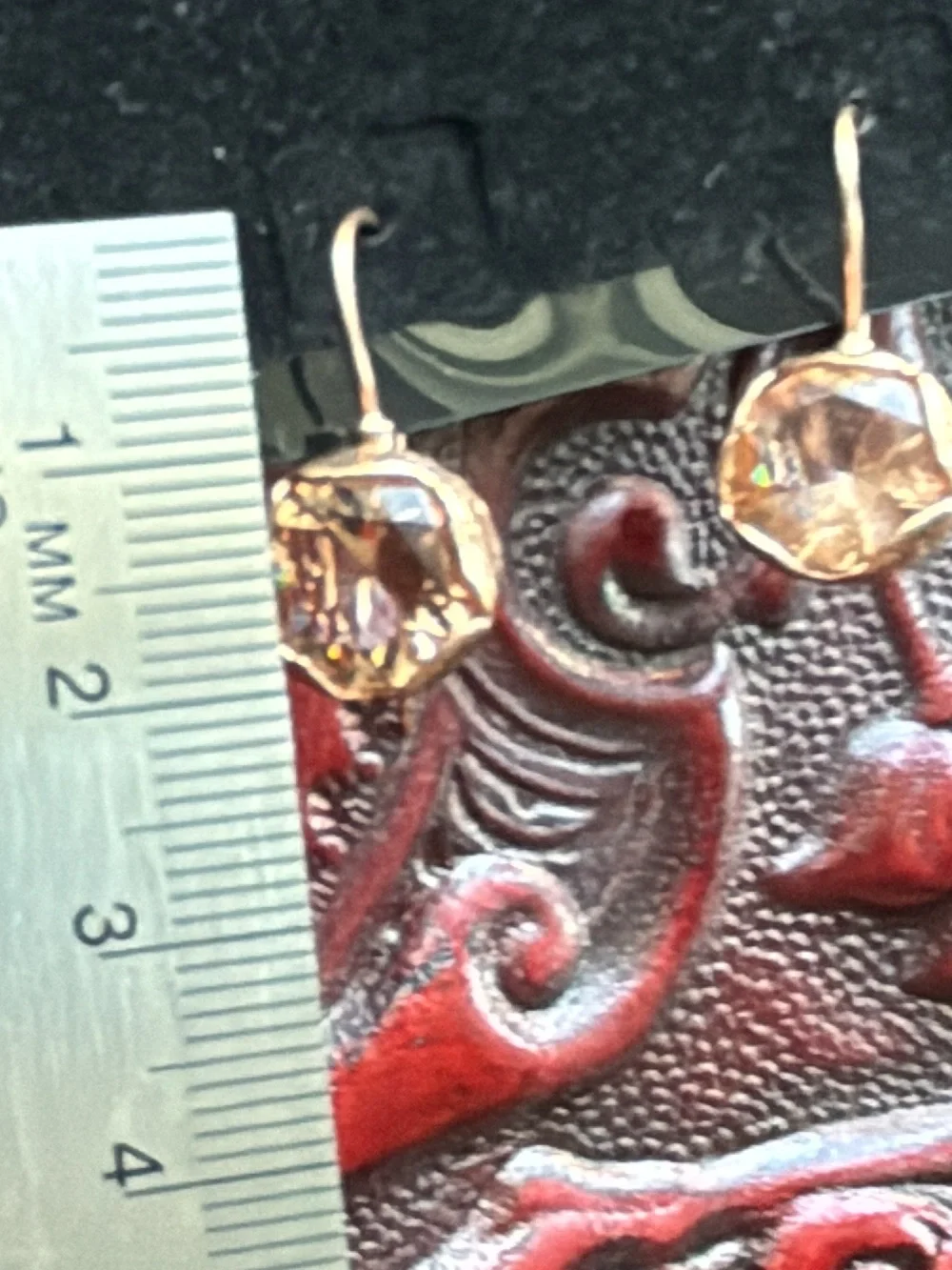Silpada Rose Gold Sterling Silver with Champagne Quartz Earrings